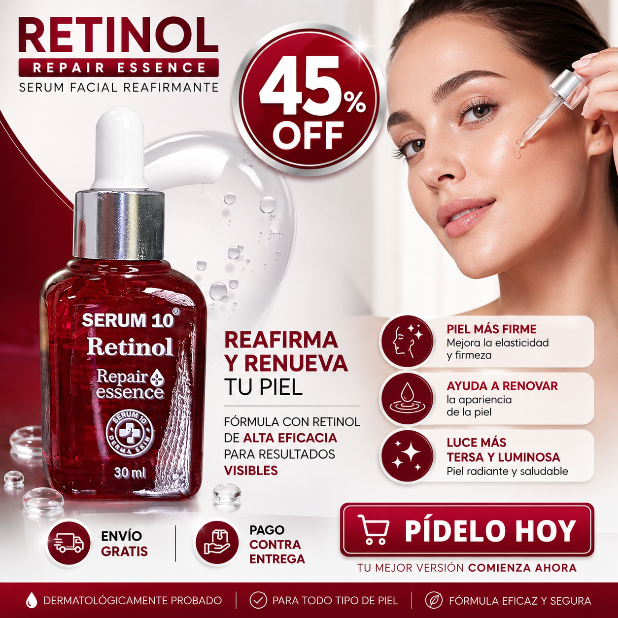 RenovaGlow® – Para líneas finas, textura irregular y rostro apagado